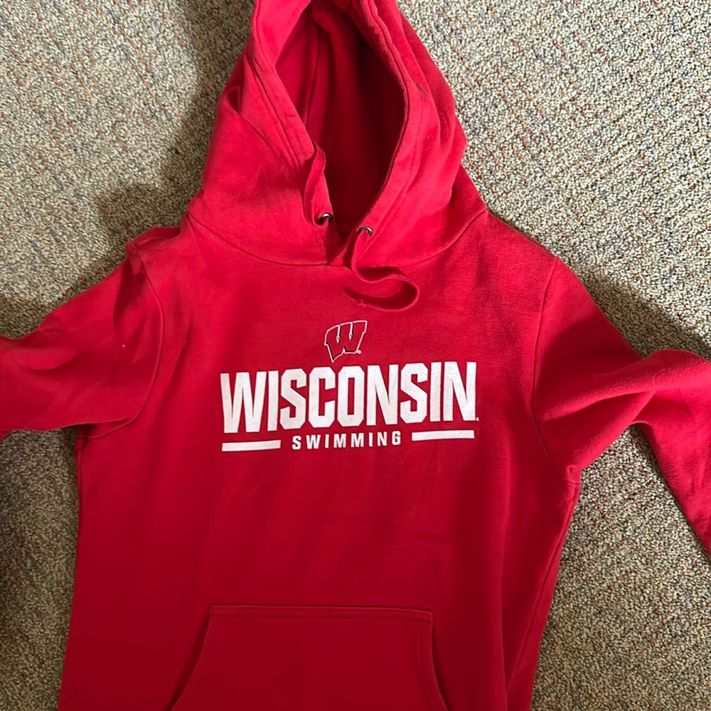 University of Wisconsin swimming hoodie